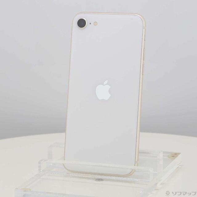 (中古)Apple iPhone SE 第3世代 128GB スターライト MMYG3J/A SIMフリー(295-ud)