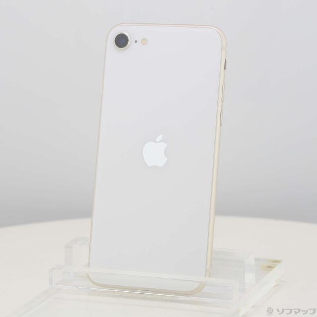 (中古)Apple iPhone SE 第3世代 64GB スターライト MMYD3J/A SIMフリー(198-ud)