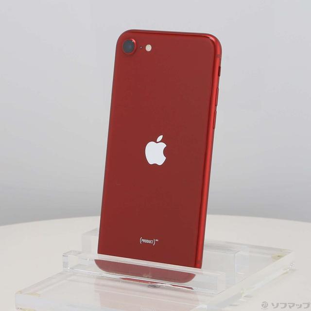 (中古)Apple iPhone SE 第3世代 64GB プロダクトレッド MMYE3J/A SIMフリー(349-ud)