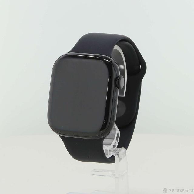 (中古)Apple Apple Watch Series 11 GPS 46mm ジェットブラックアルミニウムケース ブラックスポーツバンド(258-ud)