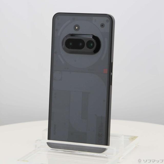 (中古)Nothing Phone (3a) 128GB ブラック A10400154 SIMフリー(276-ud)