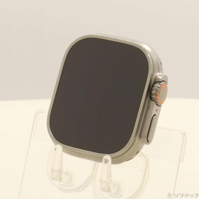 (中古)Apple Apple Watch Ultra GPS + Cellular 49mm チタニウムケース バンド無し(344-ud)