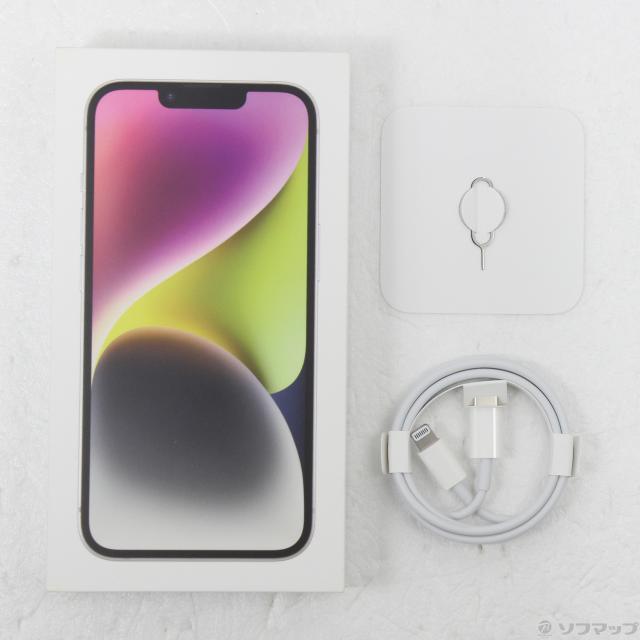 (中古)Apple iPhone14 128GB スターライト MPUQ3J/A SIMフリー(276-ud)_4