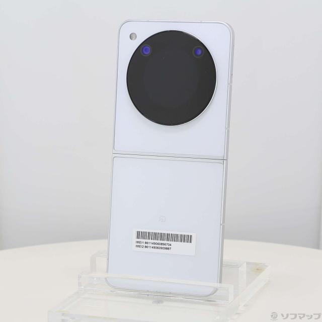 (中古)ZTE Libero Flip 128GB ホワイト YMLIBFLIP Y!mobile SIMフリー(349-ud)