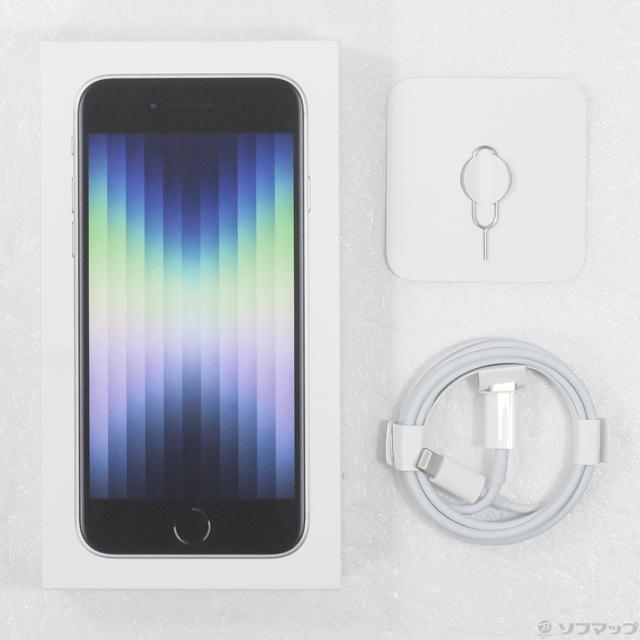 中古)Apple iPhone SE 第3世代 64GB スターライト MMYD3J/A SIMフリー