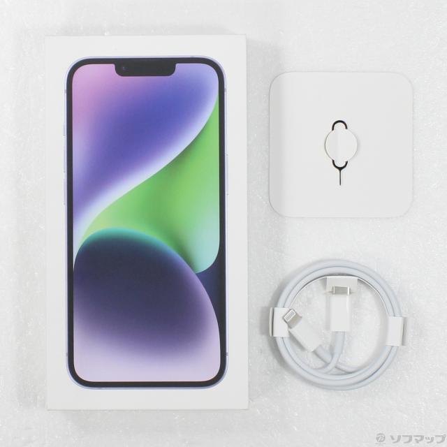 (中古)Apple iPhone14 128GB パープル MPUY3J/A SIMフリー(269-ud)_4