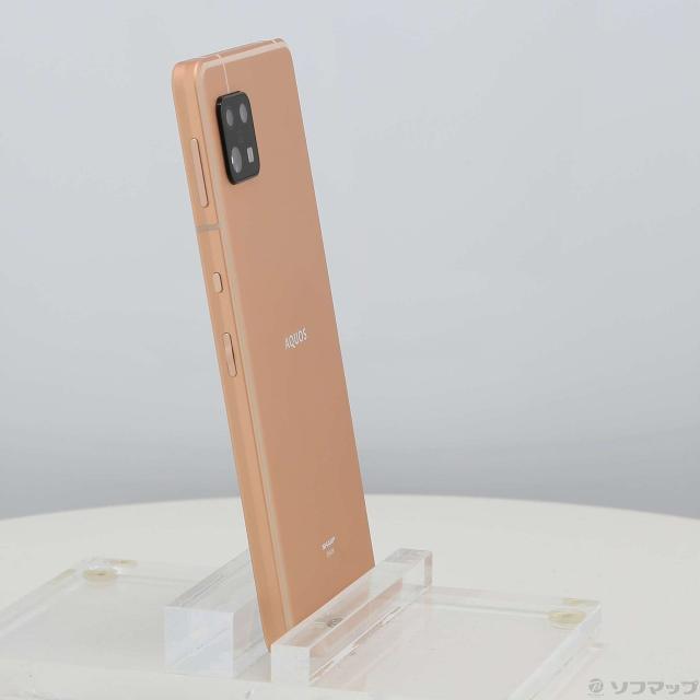 (中古)SHARP AQUOS sense6 64GB ライトカッパー SHG05 au SIMフリー(269-ud)_3