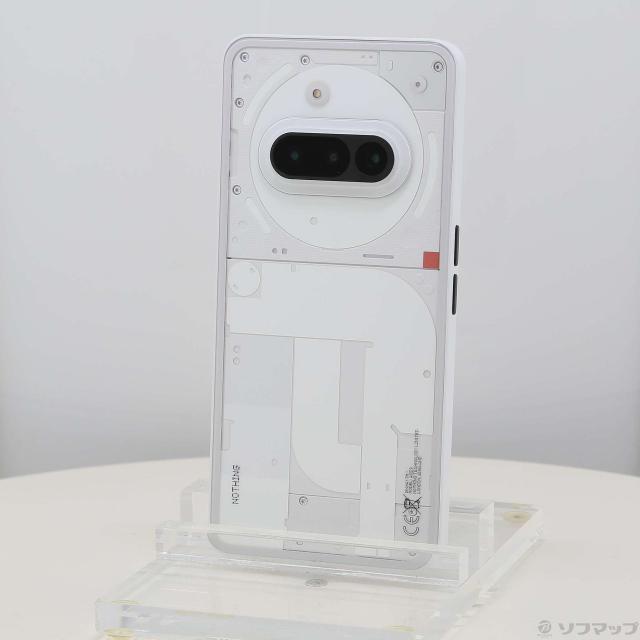 (中古)Nothing Phone (3a) 128GB ホワイト A10400155 SIMフリー(349-ud)