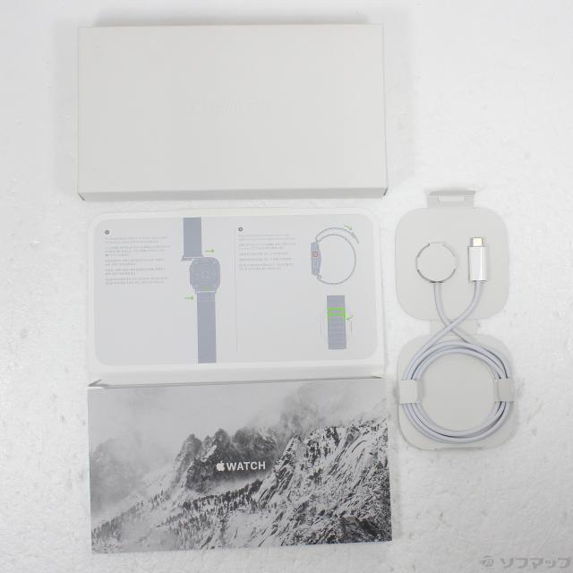 (中古)Apple Apple Watch Ultra GPS + Cellular 49mm チタニウムケース グリーンアルパインループ(352-ud)_4