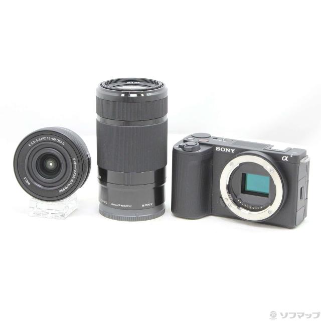 中古)SONY VLOGCAM ZV-E10 II ダブルズームレンズキット ブラック ZV 