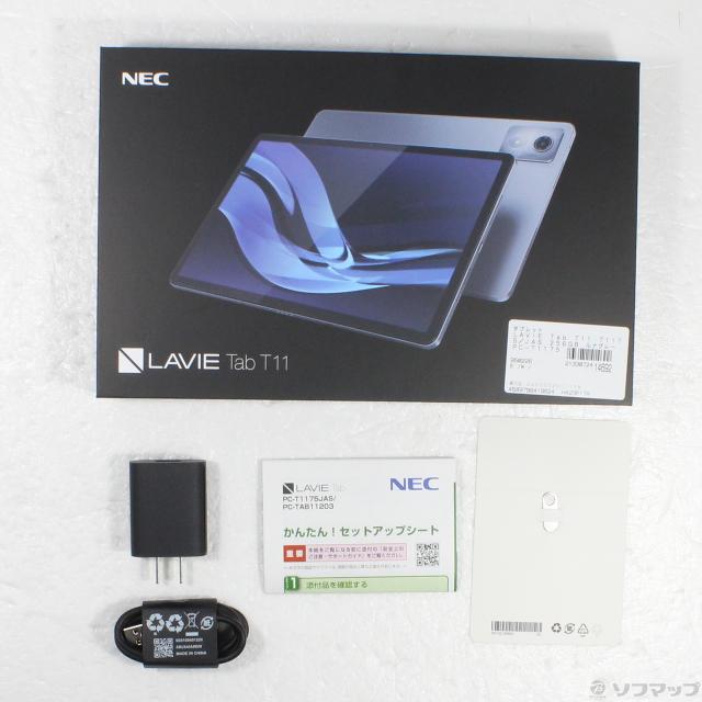 中古)NEC (展示品) LAVIE Tab T11 T1175/JAS 256GB ルナグレー PC