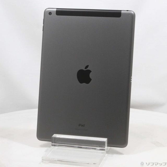 (中古)Apple iPad 第9世代 64GB スペースグレイ MK473J/A SoftBankロック解除SIMフリー(258-ud)