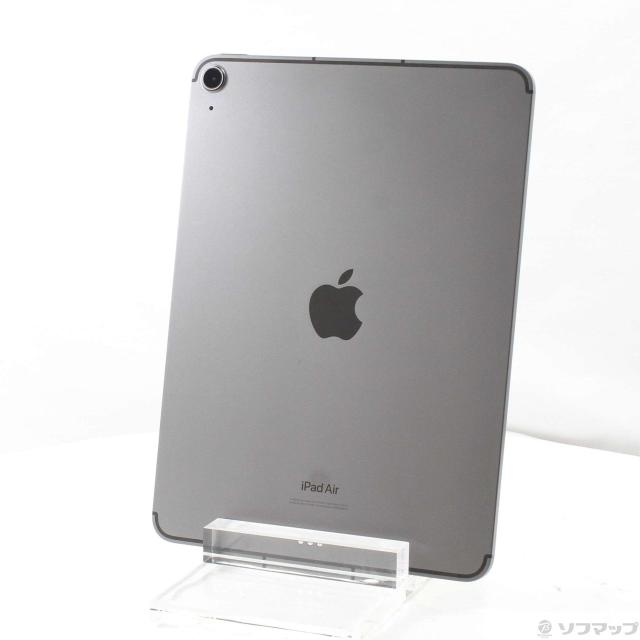(中古)Apple iPad Air 第5世代 64GB スペースグレイ MM6R3J/A SoftBankロック解除SIMフリー(276-ud)