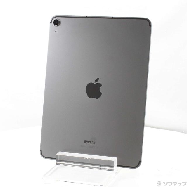 (中古)Apple iPad Air 第5世代 64GB スペースグレイ MM6R3J/A SoftBankロック解除SIMフリー(305-ud)