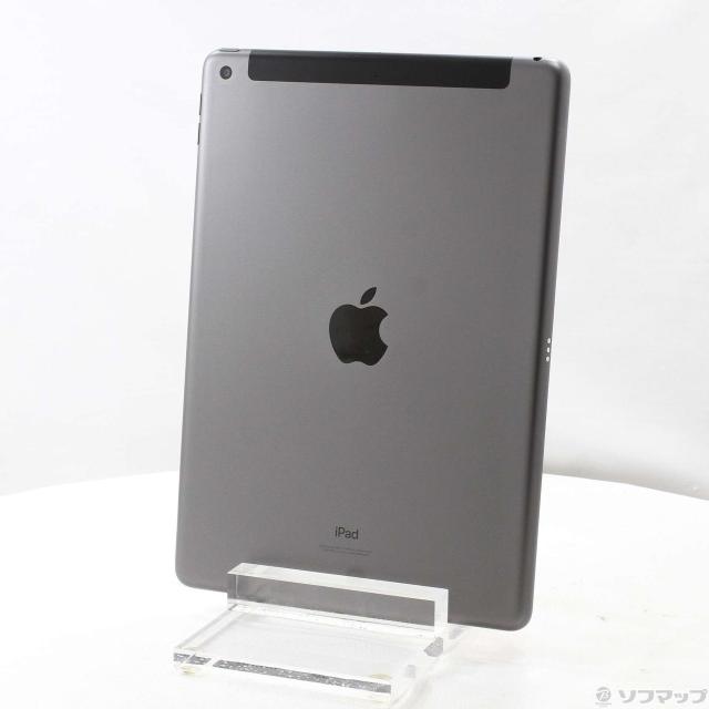 (中古)Apple iPad 第9世代 64GB スペースグレイ MK473J/A SoftBankロック解除SIMフリー(349-ud)