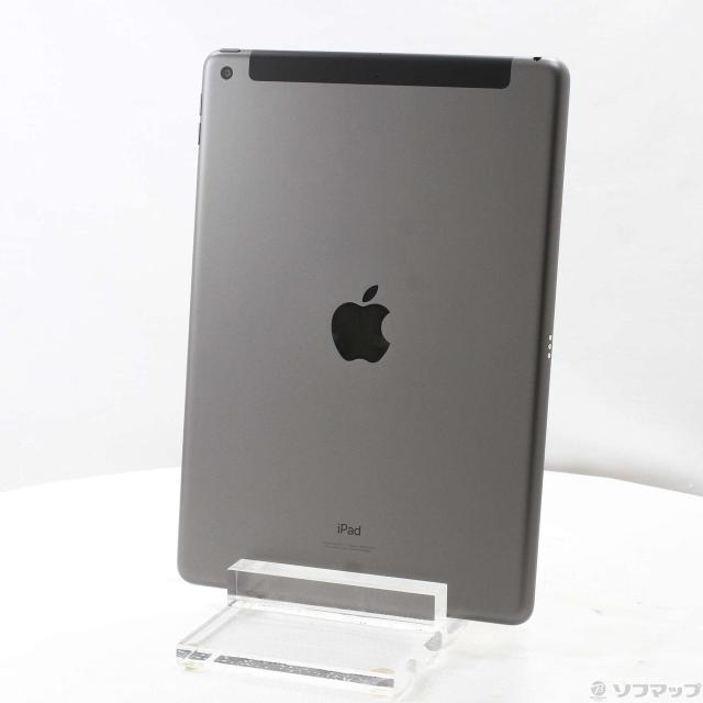 (中古)Apple iPad 第9世代 64GB スペースグレイ MK473J/A SoftBankロック解除SIMフリー(297-ud)