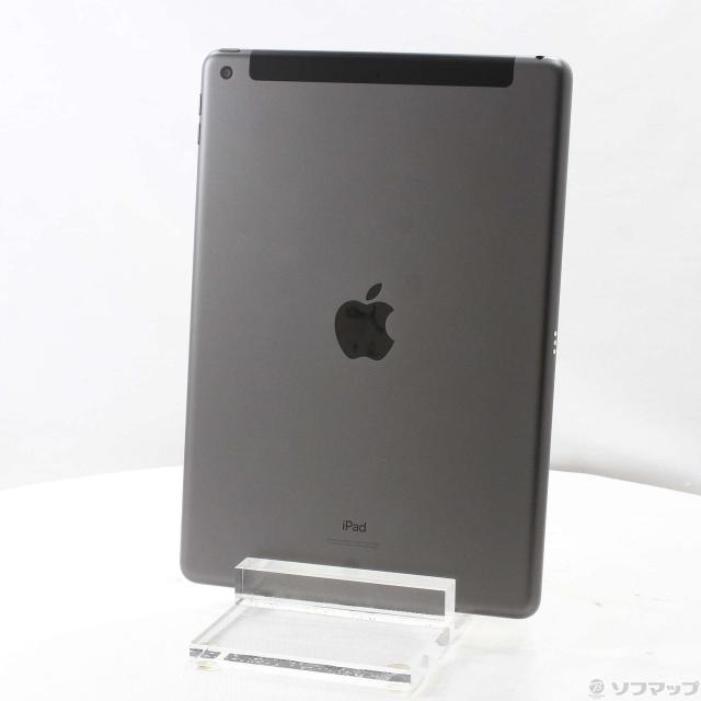(中古)Apple iPad 第9世代 64GB スペースグレイ MK473J/A SoftBankロック解除SIMフリー(348-ud)