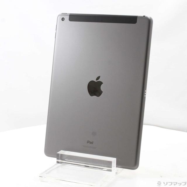 (中古)Apple iPad 第9世代 64GB スペースグレイ MK473J/A SoftBankロック解除SIMフリー(377-ud)