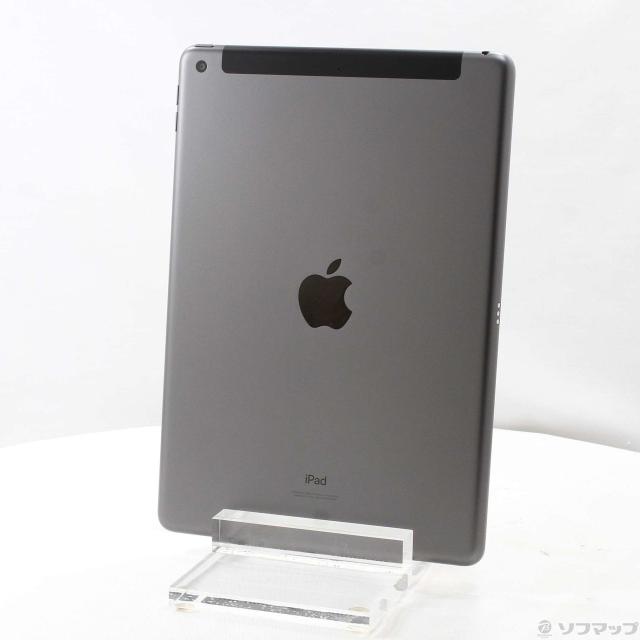 (中古)Apple iPad 第9世代 64GB スペースグレイ MK473J/A SoftBankロック解除SIMフリー(297-ud)