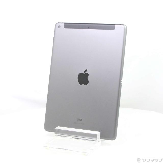 (中古)Apple iPad 第9世代 64GB スペースグレイ MK473J/A SoftBankロック解除SIMフリー(258-ud)