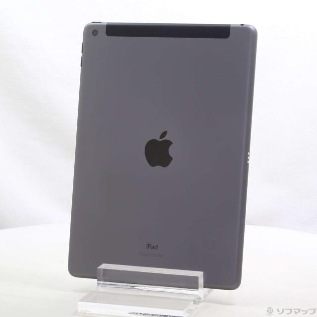 (中古)Apple iPad 第9世代 64GB スペースグレイ MK473J/A SoftBankロック解除SIMフリー(368-ud)