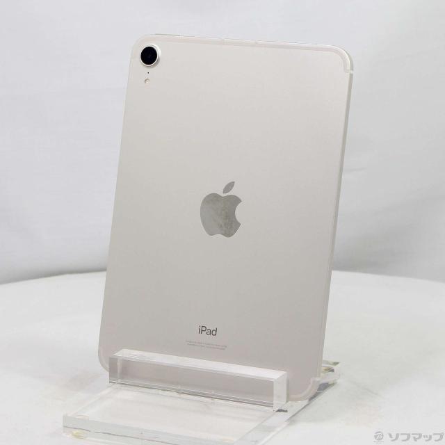 (中古)Apple iPad mini 第6世代 64GB スターライト MK8C3J/A SoftBankロック解除SIMフリー(368-ud)