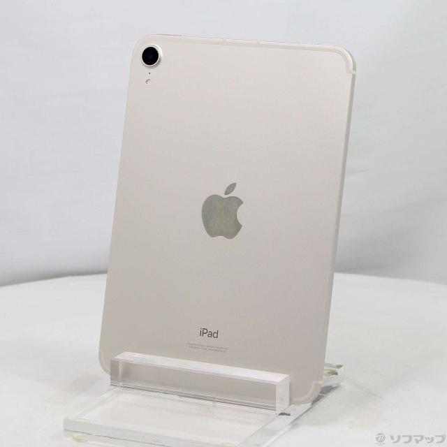 (中古)Apple iPad mini 第6世代 64GB スターライト MK8C3J/A SoftBankロック解除SIMフリー(348-ud)