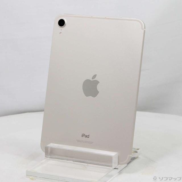 (中古)Apple iPad mini 第6世代 64GB スターライト MK8C3J/A SoftBankロック解除SIMフリー(196-ud)