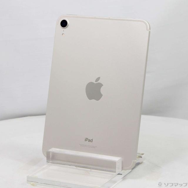 (中古)Apple iPad mini 第6世代 64GB スターライト MK8C3J/A SoftBankロック解除SIMフリー(348-ud)