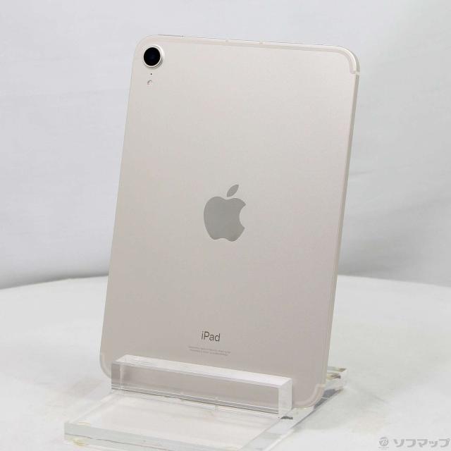 (中古)Apple iPad mini 第6世代 64GB スターライト MK8C3J/A SoftBankロック解除SIMフリー(348-ud)