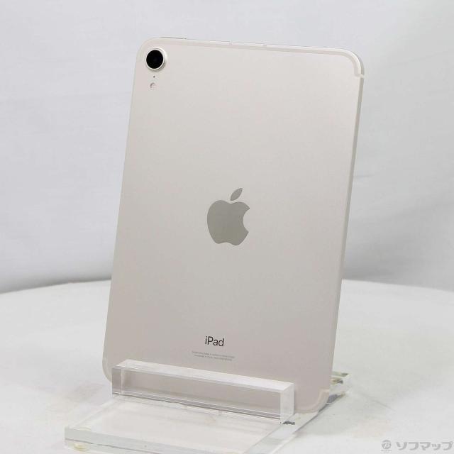 (中古)Apple iPad mini 第6世代 64GB スターライト MK8C3J/A SoftBankロック解除SIMフリー(348-ud)