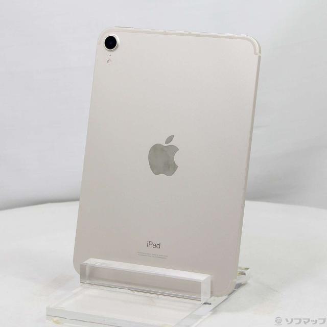 (中古)Apple iPad mini 第6世代 64GB スターライト MK8C3J/A SoftBankロック解除SIMフリー(368-ud)