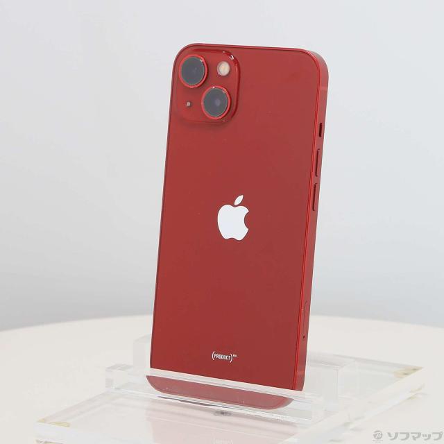(中古)Apple iPhone13 128GB プロダクトレッド MLNF3J/A SIMフリー(258-ud)