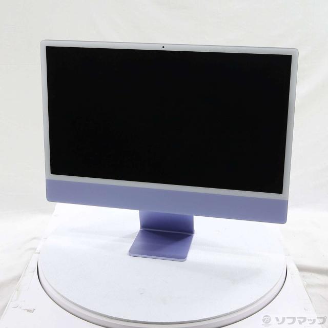 (中古)Apple iMac 24-inch Mid-2021 Z13100057 Apple M1 8コアCPU_8コアGPU 16GB SSD512GB パープル (26.3 Tahoe)(258-ud)