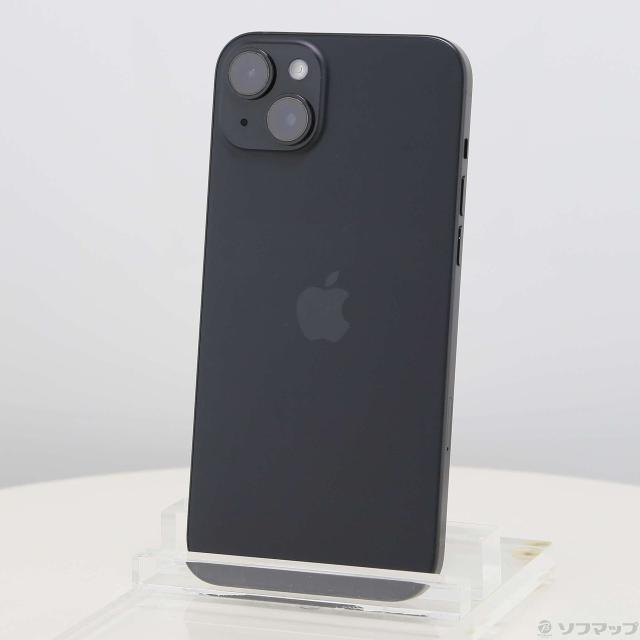 (中古)Apple iPhone15 Plus 128GB ブラック MU083J/A SIMフリー(344-ud)