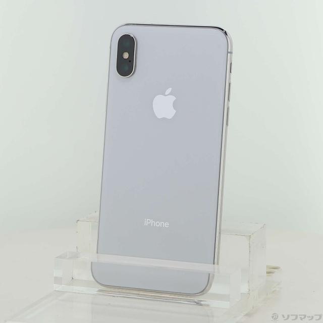 中古)Apple iPhoneX 64GB シルバー MQAY2J/A SIMフリー(247-ud) 【公式
