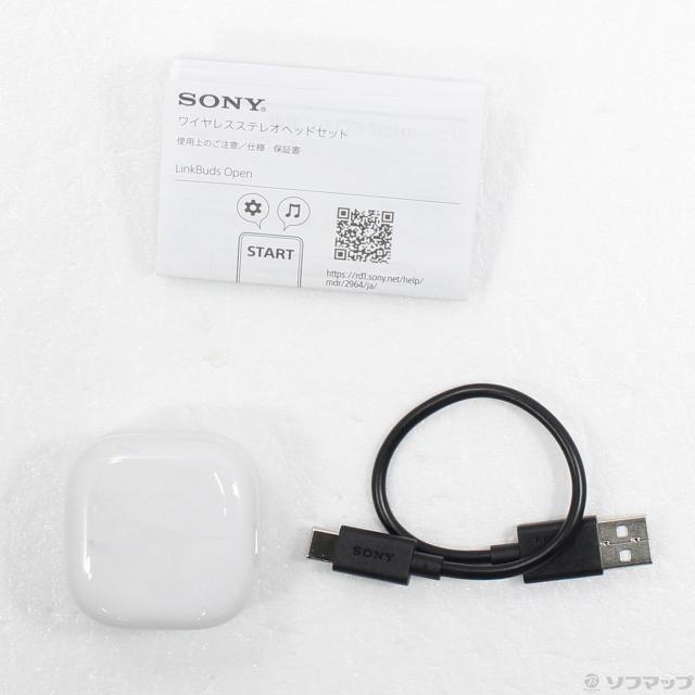 (中古)SONY LinkBuds Open WF-L910 WZ ホワイト(348-ud)_4