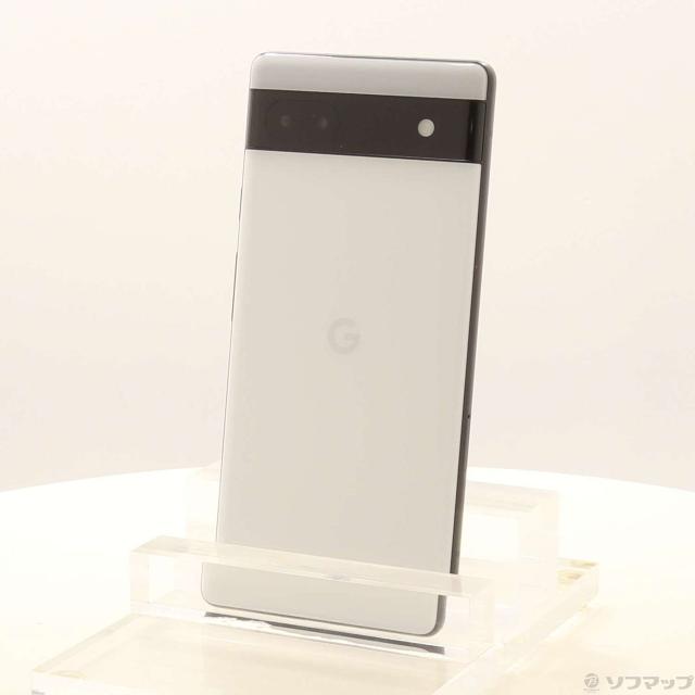 (中古)GOOGLE Google Pixel 6a 128GB チョーク GB17L Softbank SIMフリー(349-ud)