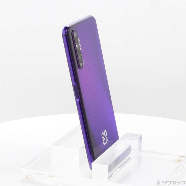 (中古)HUAWEI HUAWEI nova 5T 128GB ミッドサマーパープル YAL-L21 SIMフリー(348-ud)_3