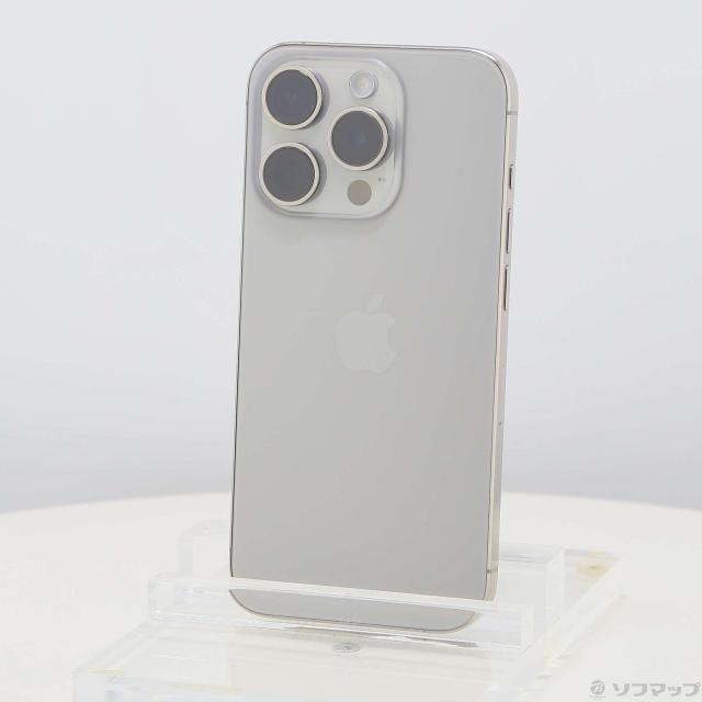 (中古)Apple iPhone15 Pro 256GB ナチュラルチタニウム MTUF3J/A docomo(269-ud)
