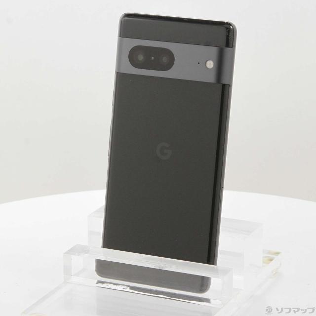 (中古)GOOGLE Google Pixel 7 128GB オブシディアン GA03923 au SIMフリー(349-ud)