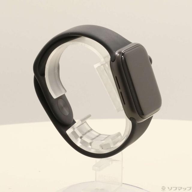(中古)Apple Apple Watch SE 第1世代 GPS 40mm スペースグレイアルミニウムケース ブラックスポーツバンド(276-ud)_3