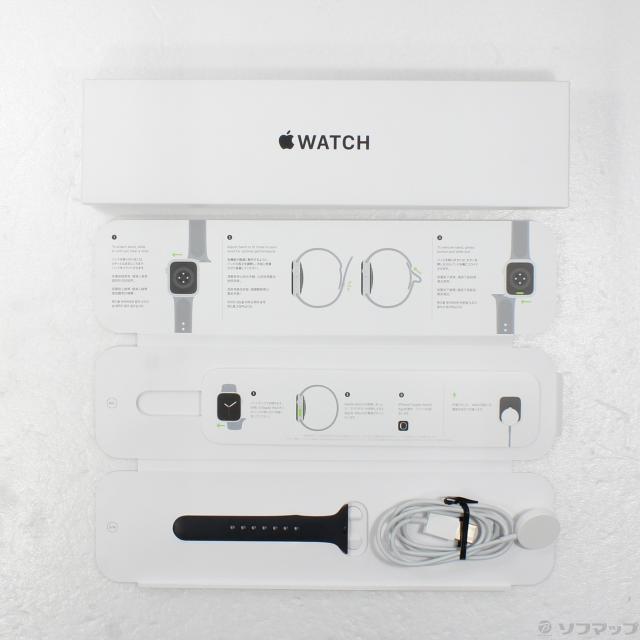 (中古)Apple Apple Watch SE 第1世代 GPS 40mm スペースグレイアルミニウムケース ブラックスポーツバンド(276-ud)_4
