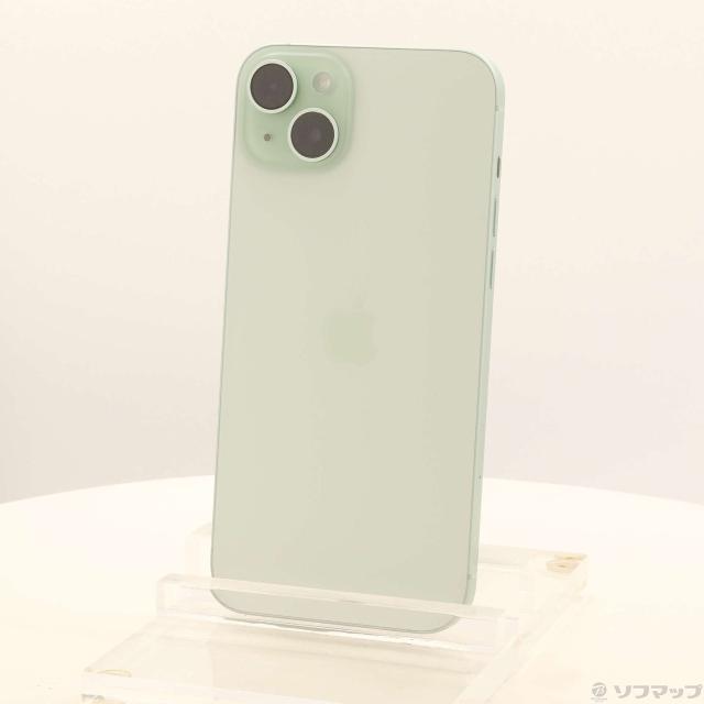 (中古)Apple iPhone15 Plus 256GB グリーン MU0Q3J/A SIMフリー(262-ud)