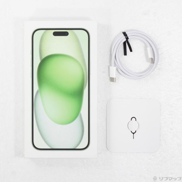 (中古)Apple iPhone15 Plus 256GB グリーン MU0Q3J/A SIMフリー(262-ud)_4