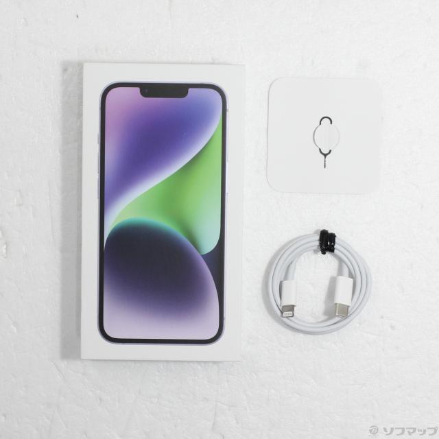 (中古)Apple iPhone14 128GB パープル MPUY3J/A SIMフリー(262-ud)_4