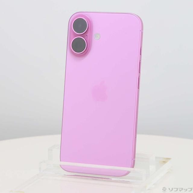 (中古)Apple iPhone16 256GB ピンク MYDY3J/A SIMフリー(276-ud)