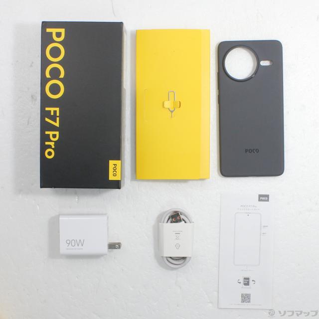 中古)XIAOMI POCO F7 Pro 256GB シルバー MZB0JVMJP SIMフリー(262-ud 