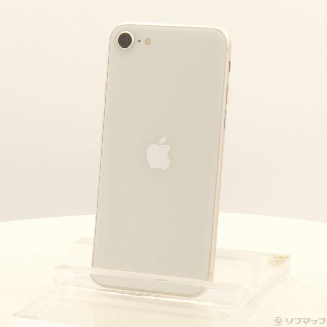(中古)Apple iPhone SE 第3世代 64GB スターライト MMYD3J/A SIMフリー(349-ud)