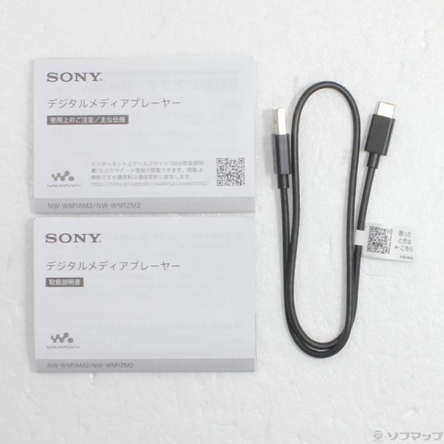 (中古)SONY WALKMAN WM1AM2 メモリ128GB+microSD ブラック NW-WM1AM2(377-ud)_4